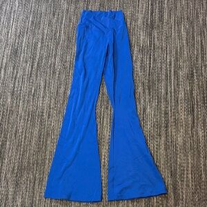 Blue Flared Leggings